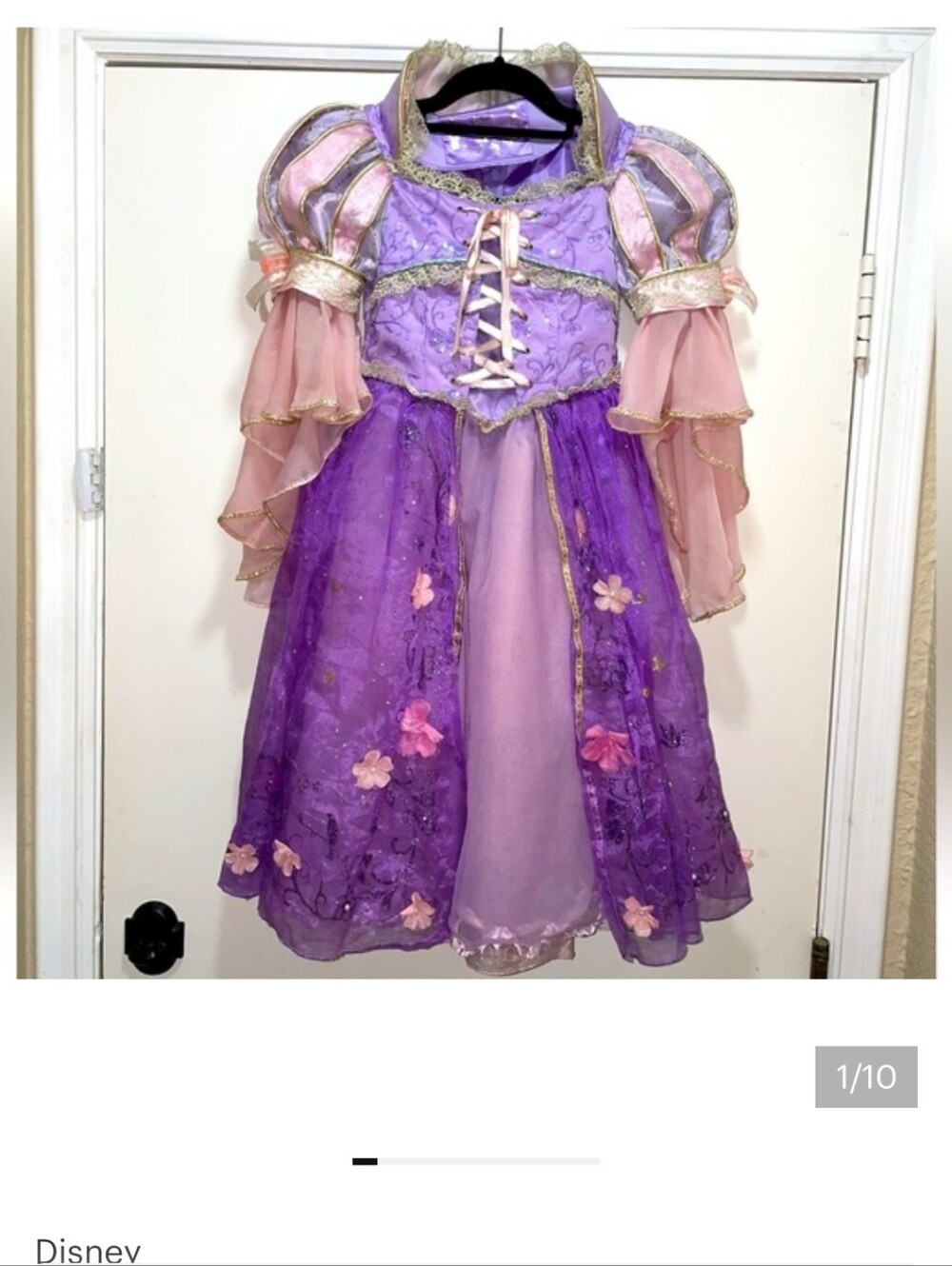 Disney Store Rapunzel Limited Edition Costume Gown size 5 one 1 of 2000 Tangled